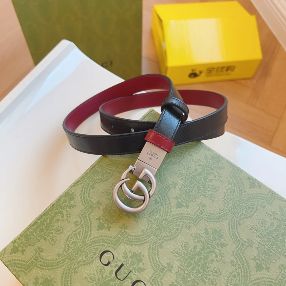 Gucci Black and Red Womens Belt - Picture 4 of 9